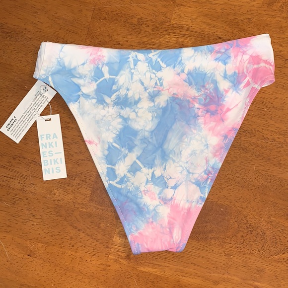 SOLD NWT Frankie’s Bikinis | Tie Dye Jordan High-Waist Bikini Bottoms - Picture 4 of 6